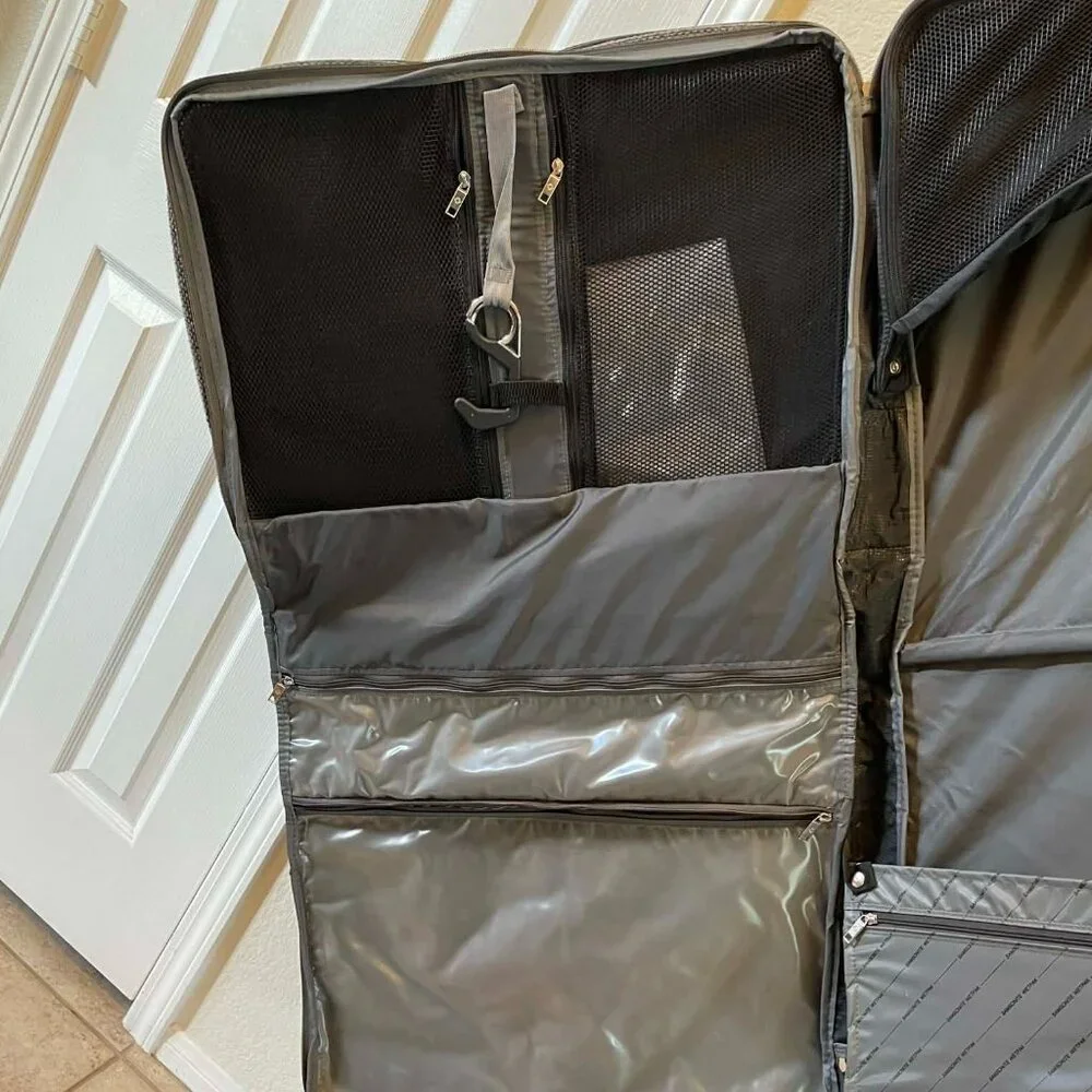 Samsonite tweed folding garment bag